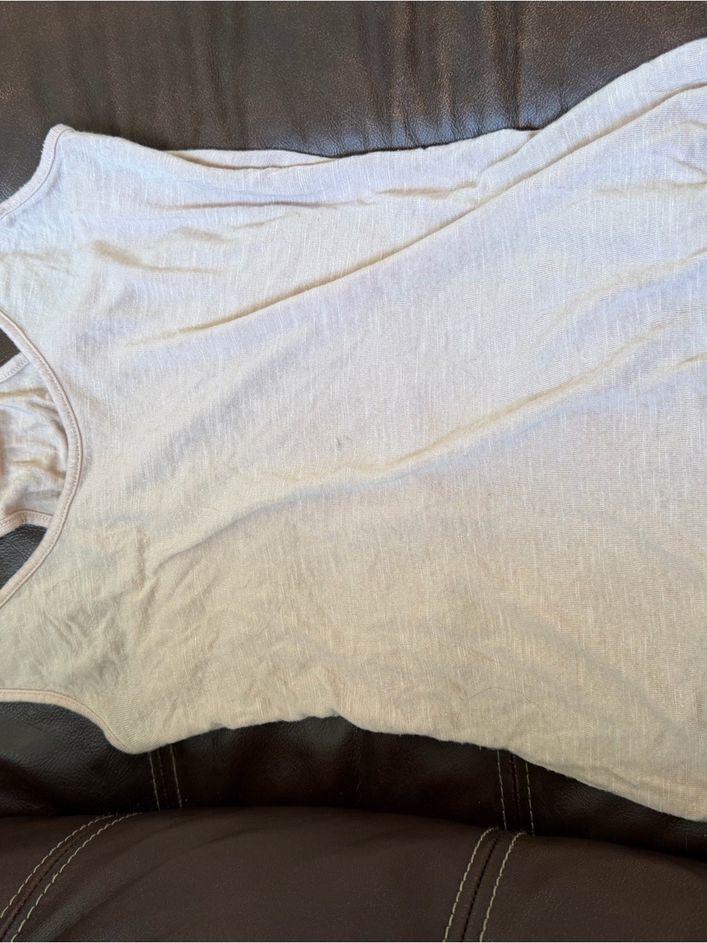 H&M Light Cream Scoop Neck Tank Top